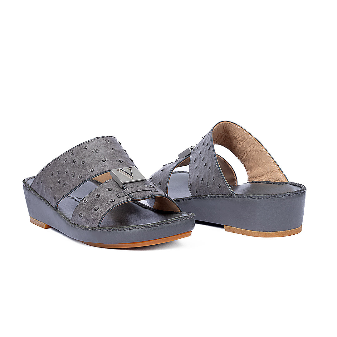 7034 - REAL OSTRICH - NEW FLORIDA (Italian Handmade)