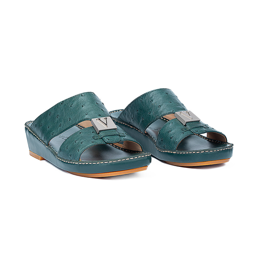 7034 - REAL OSTRICH - NEW FLORIDA (Italian Handmade)