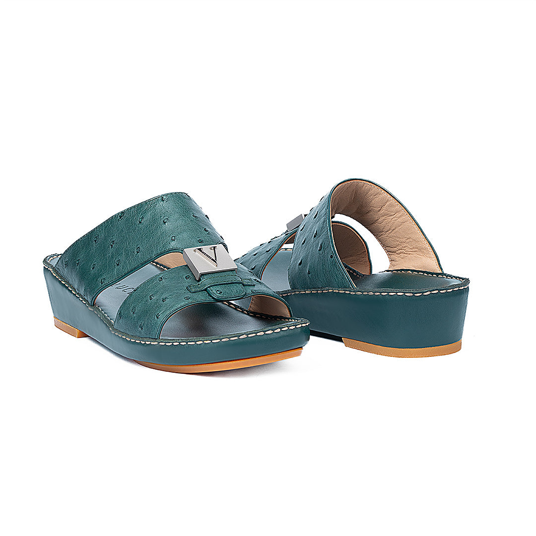 7034 - REAL OSTRICH - NEW FLORIDA (Italian Handmade)