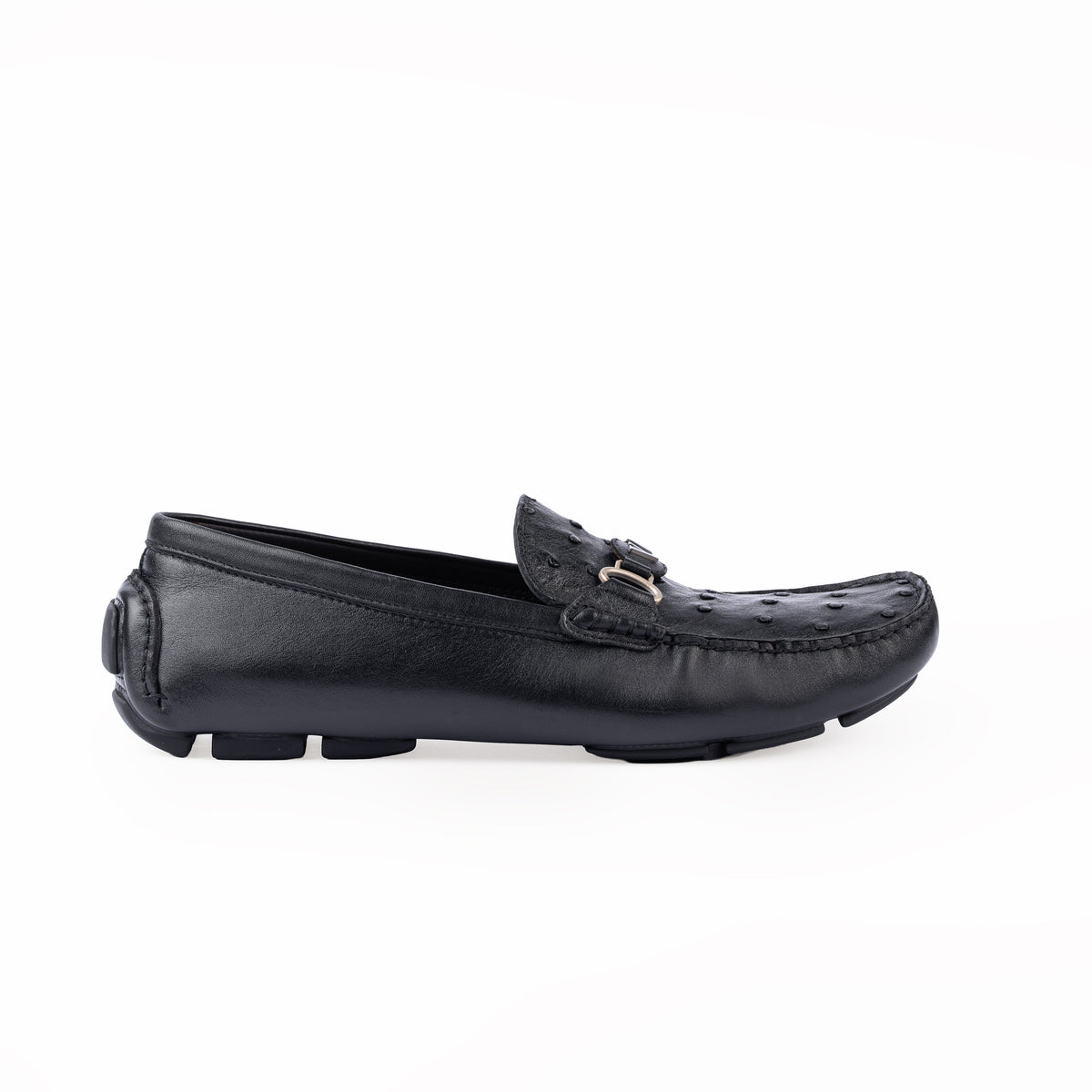 0612 - REAL OSTRICH - CAR SHOES (Italian Handmade)