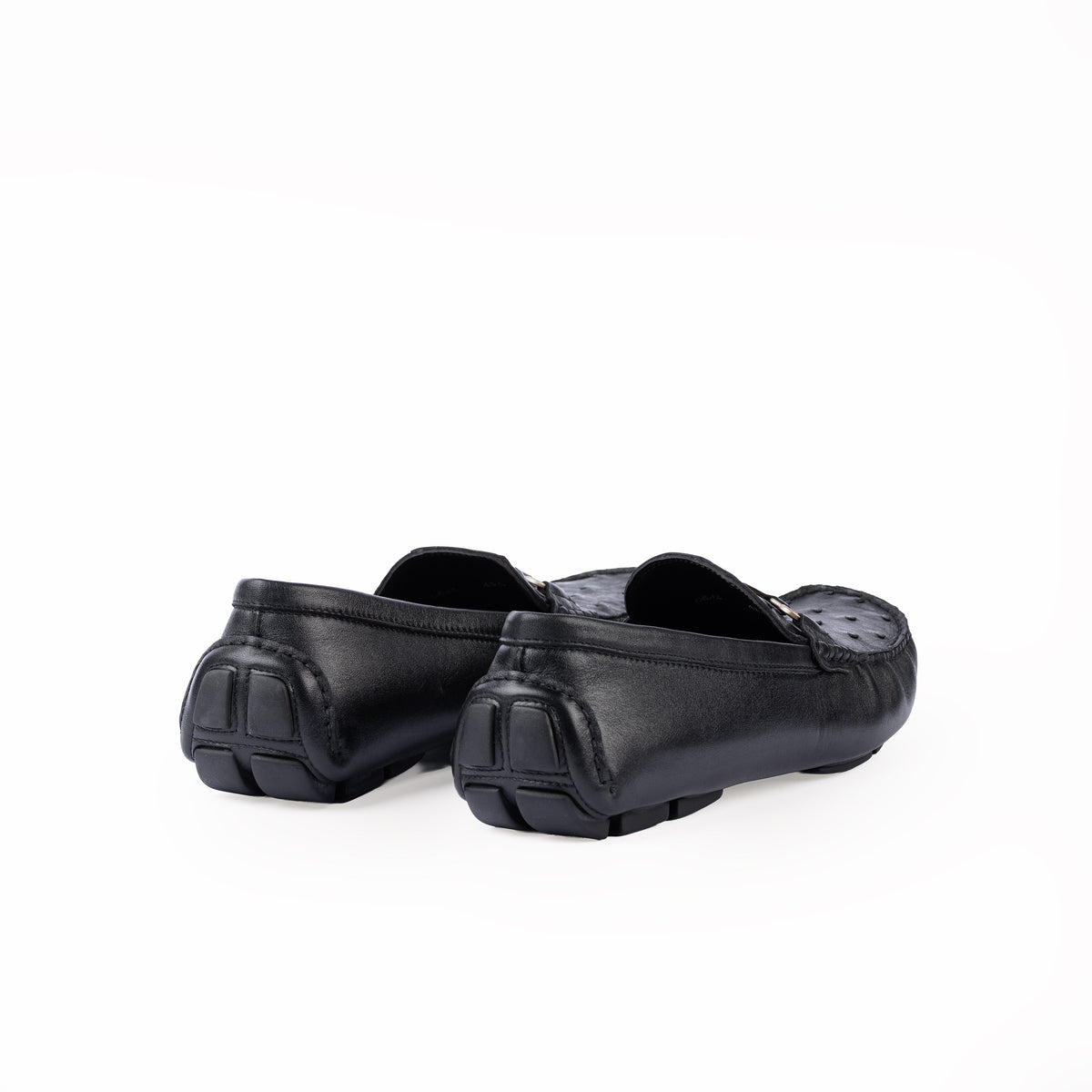 0612 - REAL OSTRICH - CAR SHOES (Italian Handmade)
