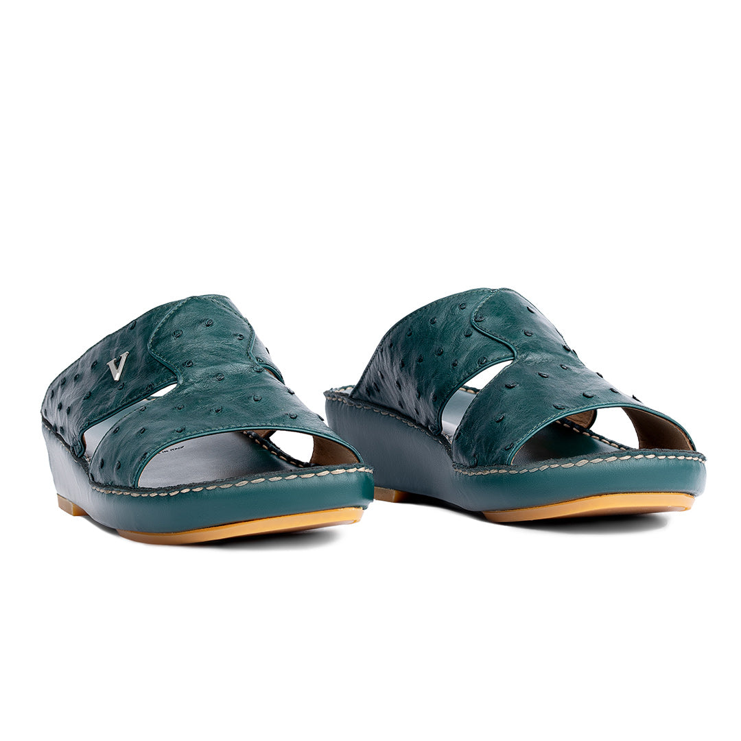 2177 - REAL OSTRICH - NEW FLORIDA (Italian Handmade)