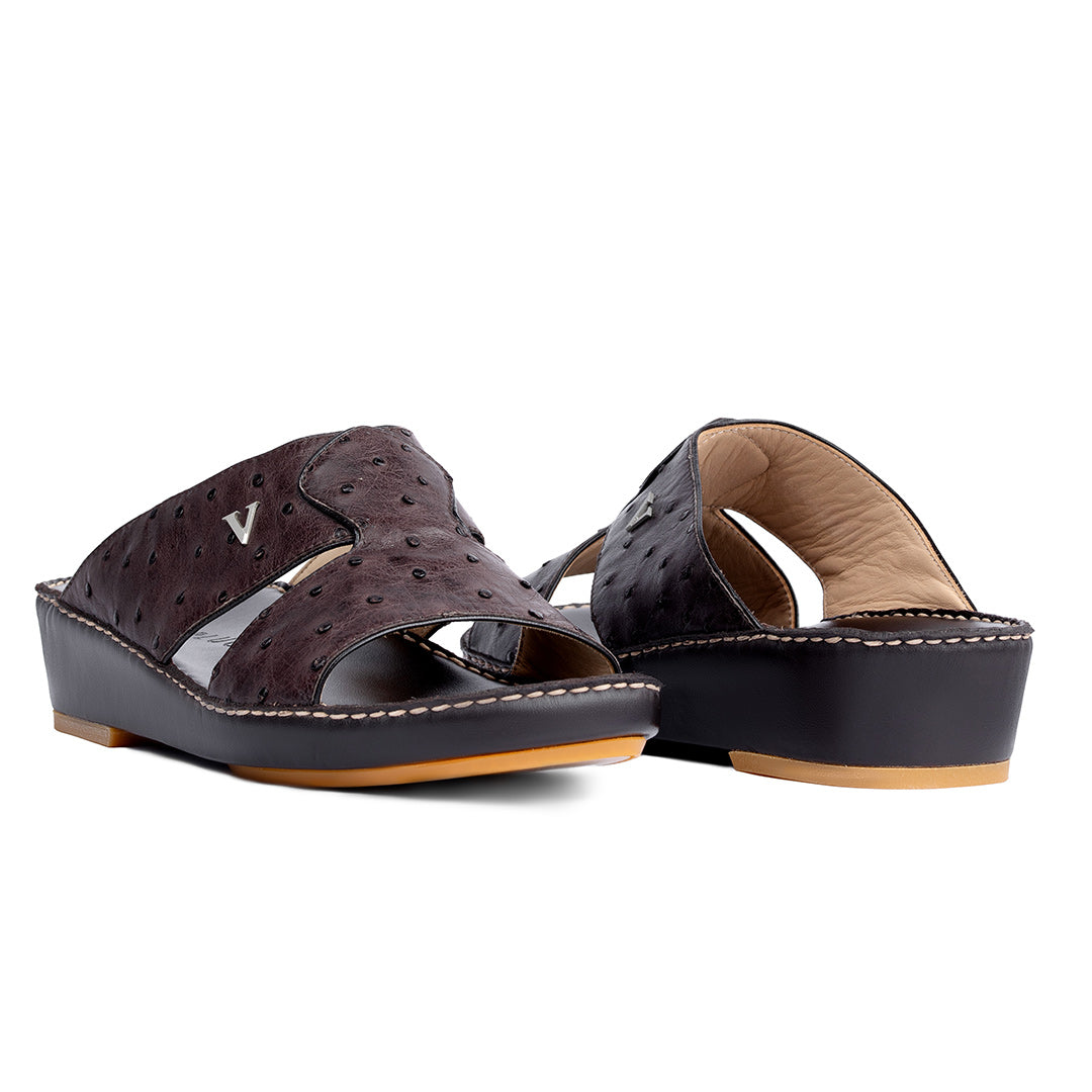 2177 - REAL OSTRICH - NEW FLORIDA (Italian Handmade)