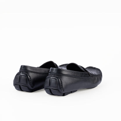 0611 - REAL OSTRICH - CAR SHOES (Italian Handmade)