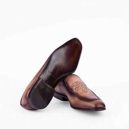 0D05 - CALF - CLASSIC ANTIC (Italian Handmade)